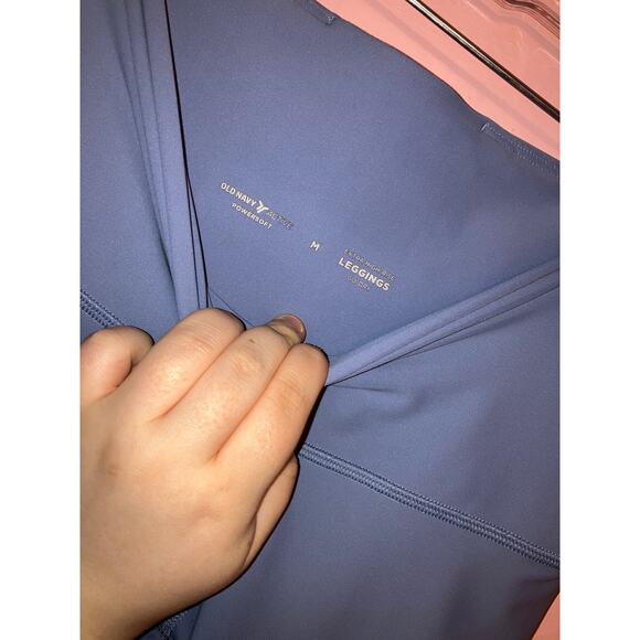 Old Navy light blue athletic leggings size medium - Picture 3 of 5